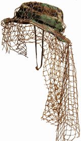 BYO Ghillie Boonie Hat (Boonie Color: Woodland, Size: 7 3/4)